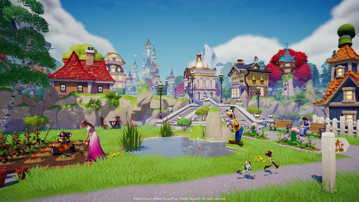 Disney Dreamlight Valley - I personaggi Disney e Pixar si ritrovano in un bellissimo e verdeggiante villaggio della valle