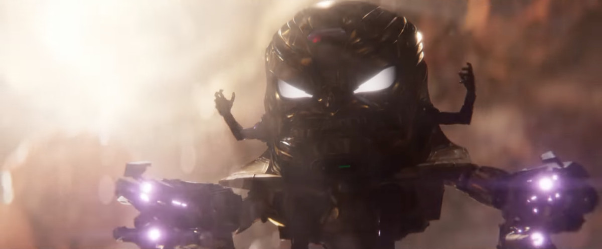 MODOK, mascherato e con pistole sguainate in Ant-Man & the Wasp: Quantumania. 