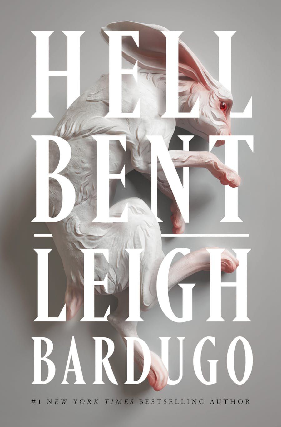 Immagine di copertina per Hell Bent di Leigh Bardugo, che presenta un coniglio tra le parole del titolo e il nome dell'autore
