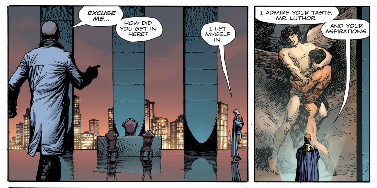 Lex Luthor e Adrian Veidt in Doomsday Clock # 2, DC Comics, 2018.