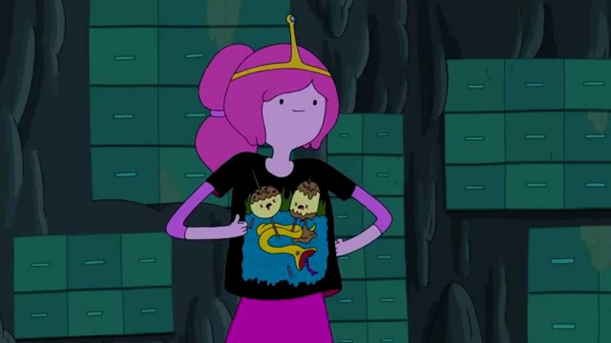 La principessa Bubblegum di Adventure Time indossa una maglietta che un tempo apparteneva a Marceline.
