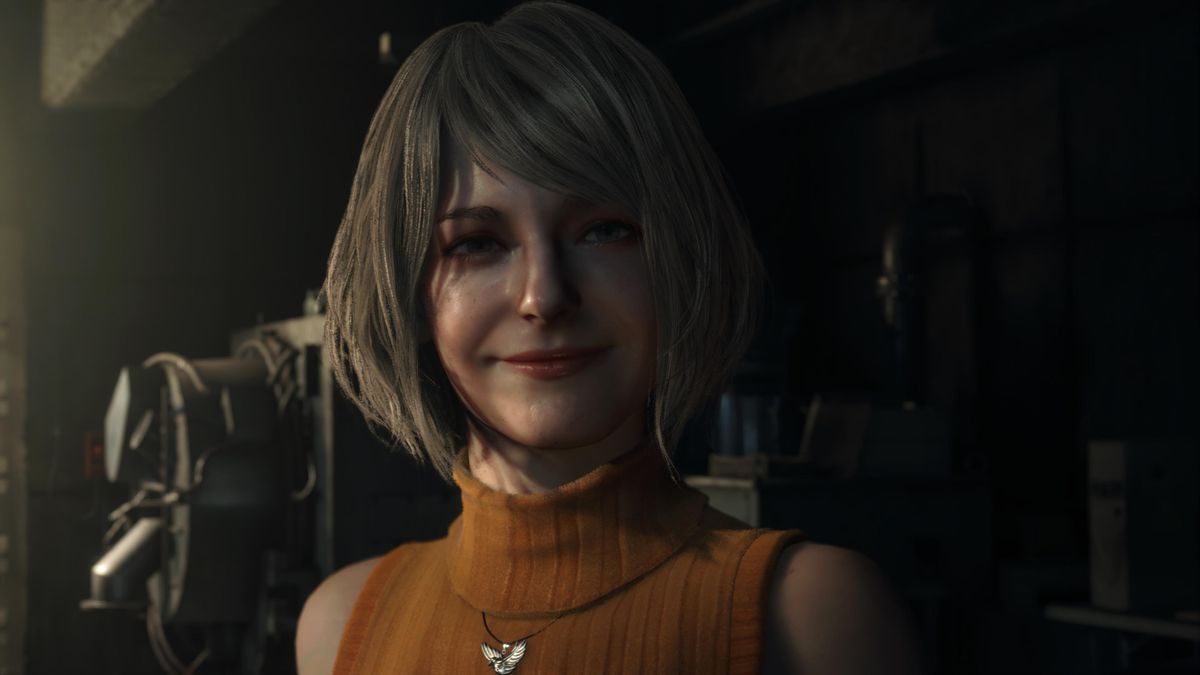 Ashley Graham sorride alla telecamera nel remake di Resident Evil 4