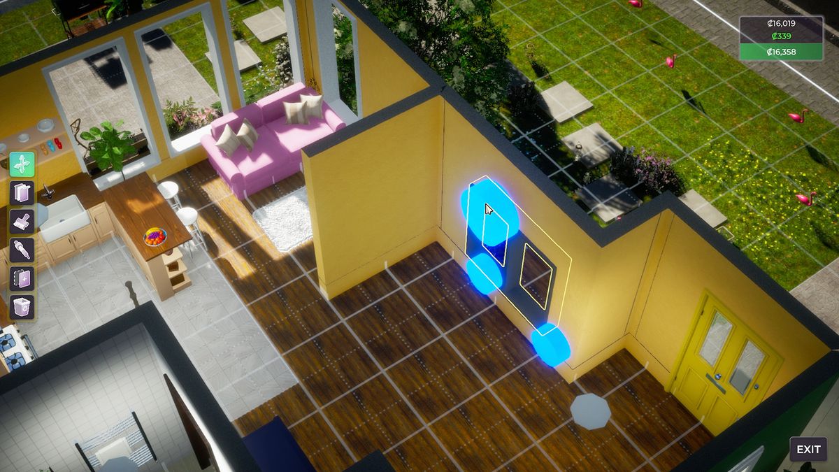 Personalizzazione della casa e dei mobili nel simulatore di vita Life By You