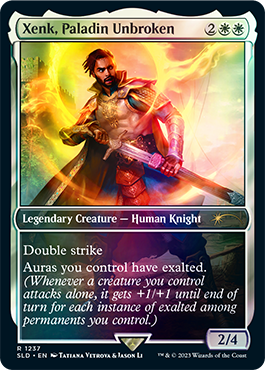Xenk, Paladin Unbroken in Magic: The Gathering's Honor Among Thieves Secret Lair