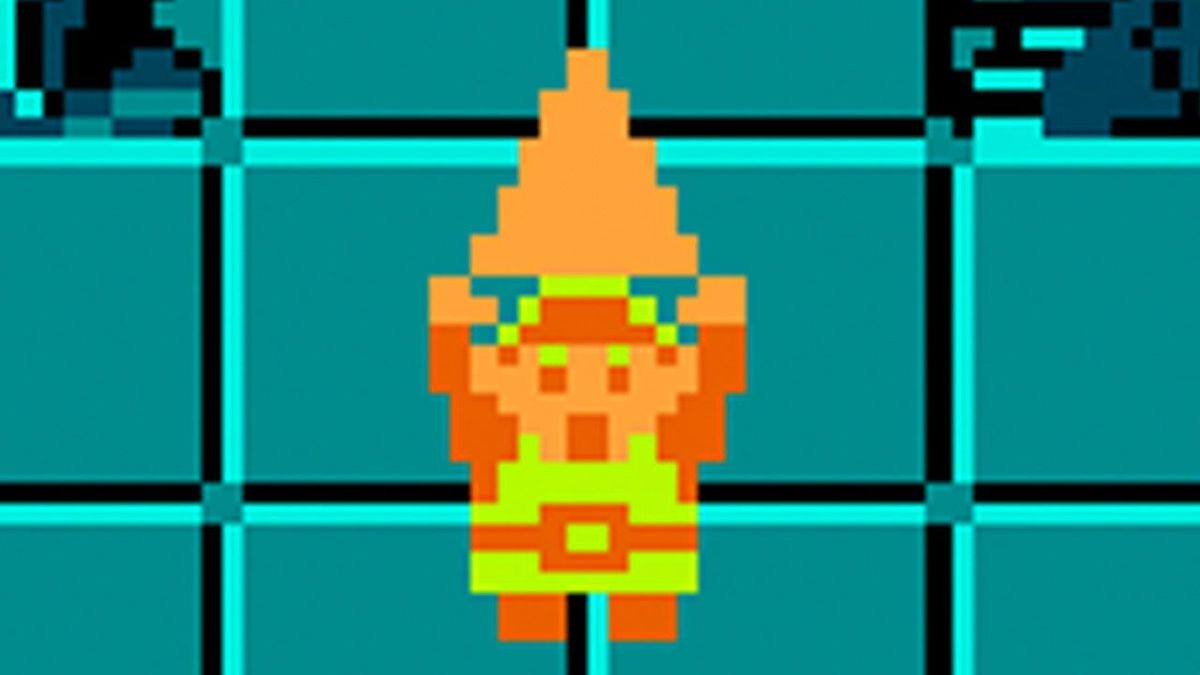 Link solleva un pezzo della Triforza in The Legend of Zelda 