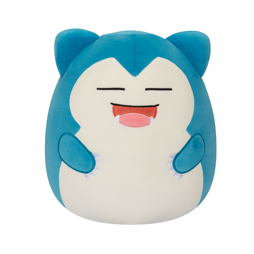 Snorlax Squishmallow, una versione più rotonda del simpatico Pokémon blu