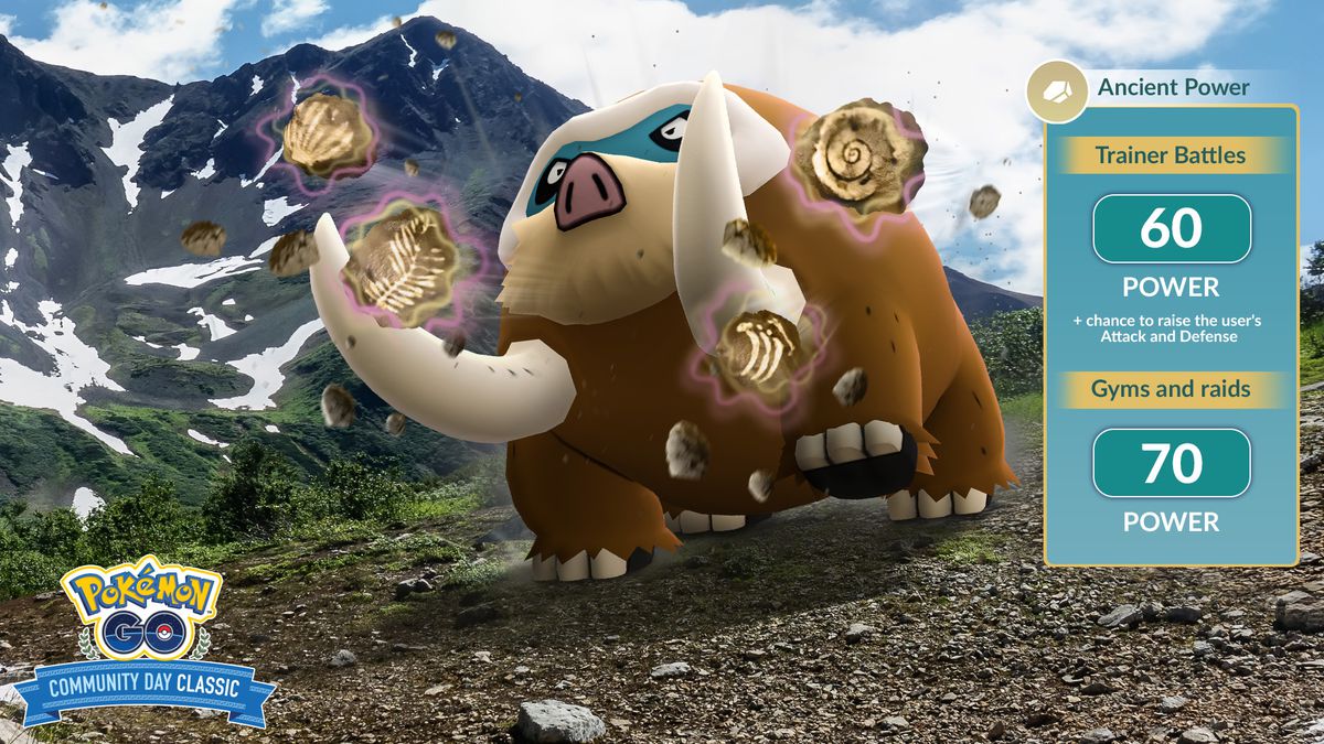 Mamoswine usa il Potere Antico in Pokémon Go