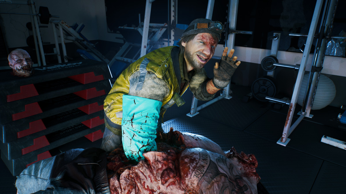 Un personaggio allunga il braccio nello stomaco di uno zombi in Dead Island 2