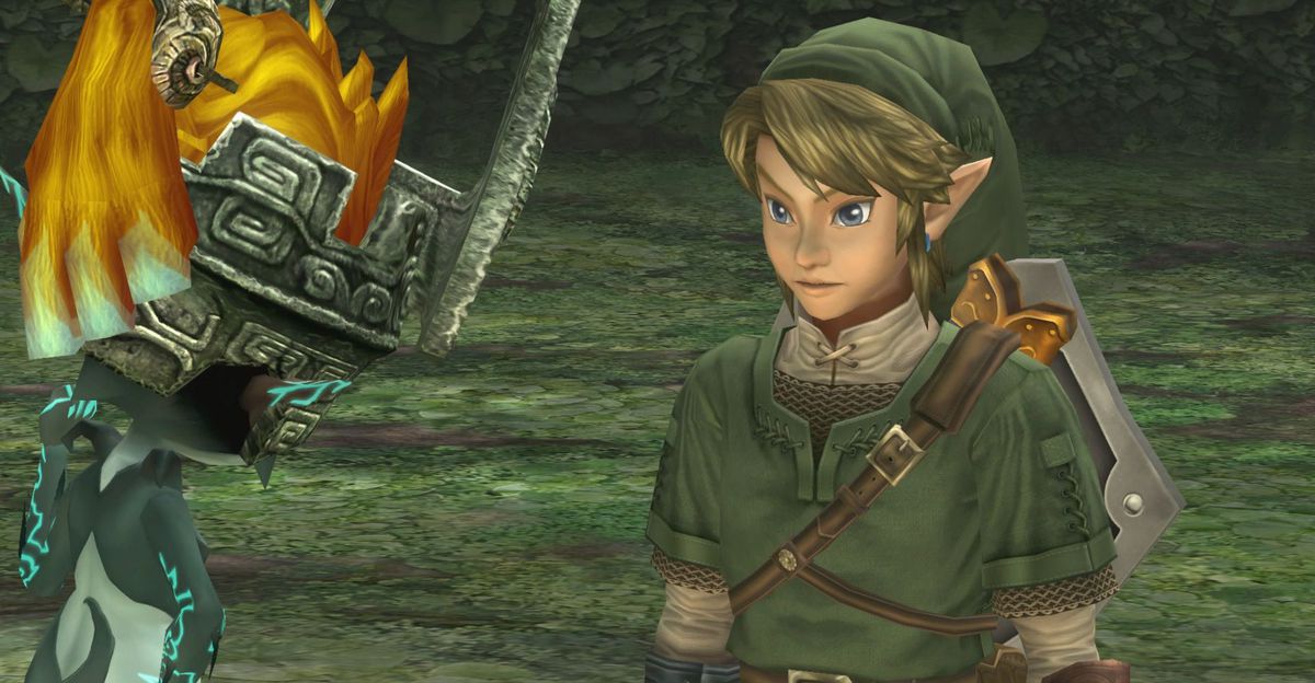 Link parla con Midna in The Legend of Zelda: Twilight Princess HD