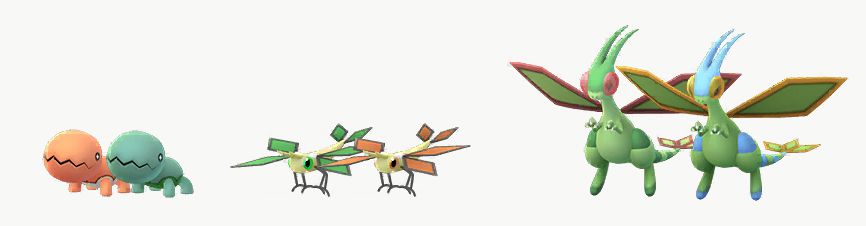 Shiny Trapinch, Vibrava e Flygon stanno accanto alle loro varianti Pokémon Go Shiny