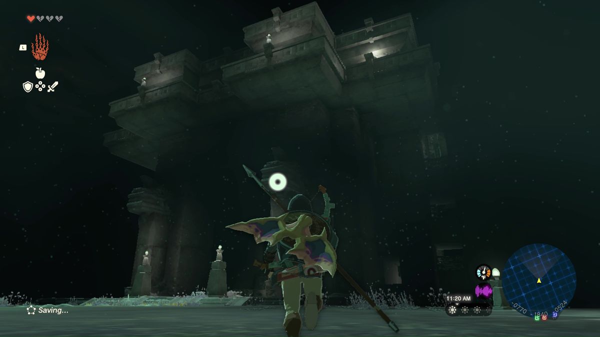 Collegamento che corre verso la grande miniera centrale abbandonata in The Legend of Zelda: Tears of the Kingdom