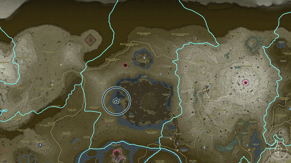 Posizioni di Spear Phantom Ganon sulla mappa di Hyrule in The Legend of Zelda: Tears of the Kingdom