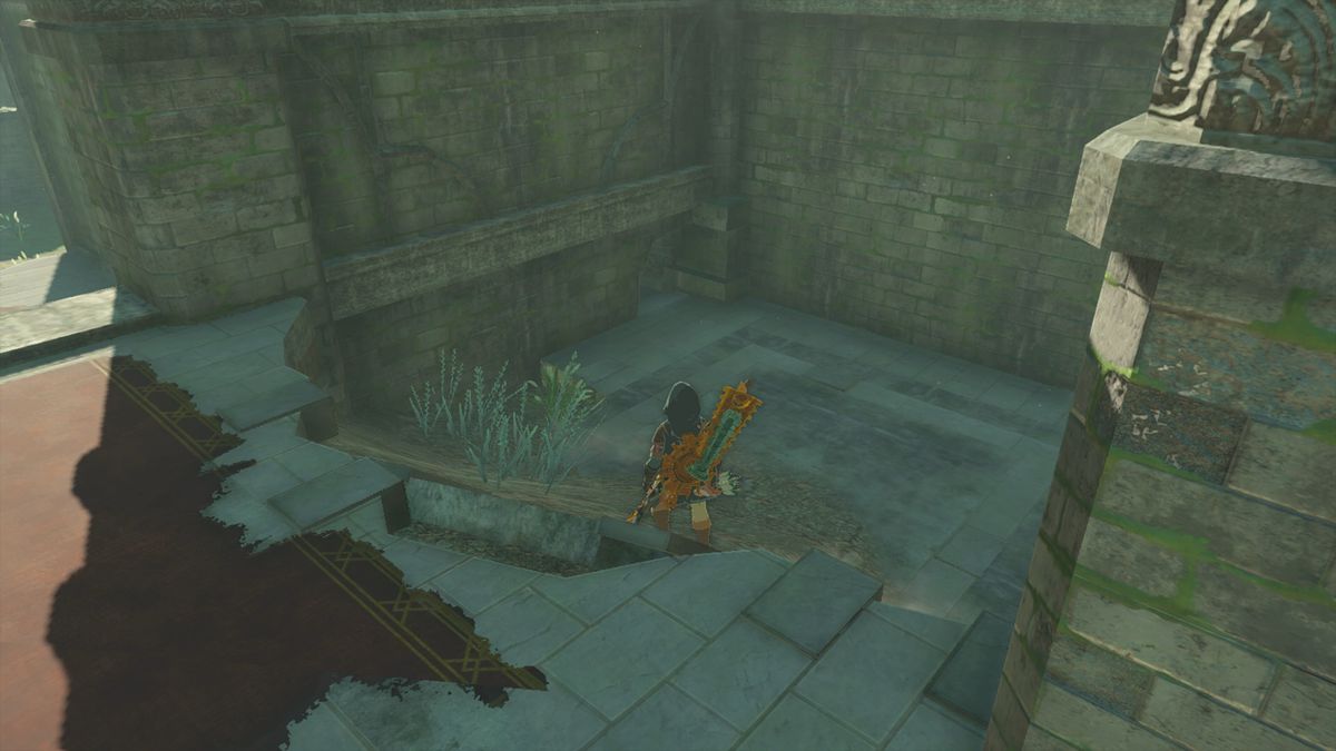 Il buco che conduce alla camera da letto delle Rovine della Cittadella di Akkala in The Legend of Zelda: Tears of the Kingdom