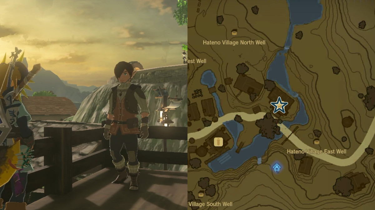 La posizione di Worten durante l'avventura secondaria del Team Cece o del Team Reede in The Legend of Zelda: Tears of the Kingdom