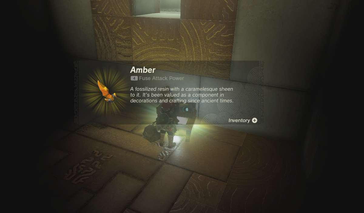 Trovare l'ambra in una cassa in Zelda: Tears of the Kingdom