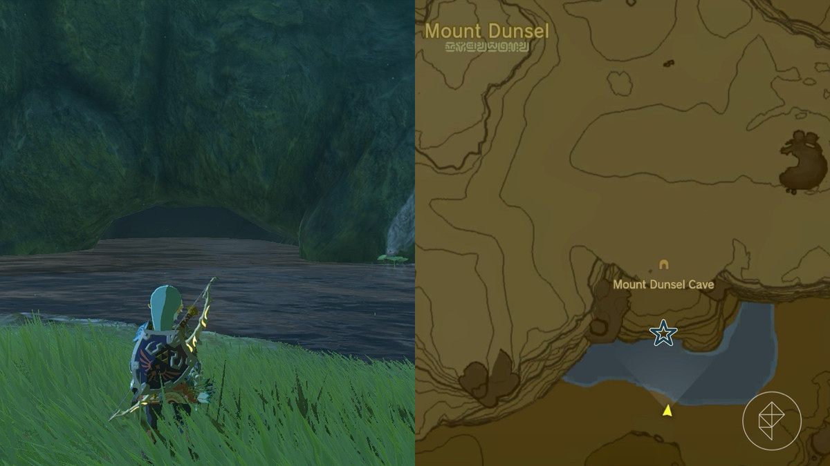 Ingresso della grotta del Monte Dunsel in The Legend of Zelda: Tears of the Kingdom