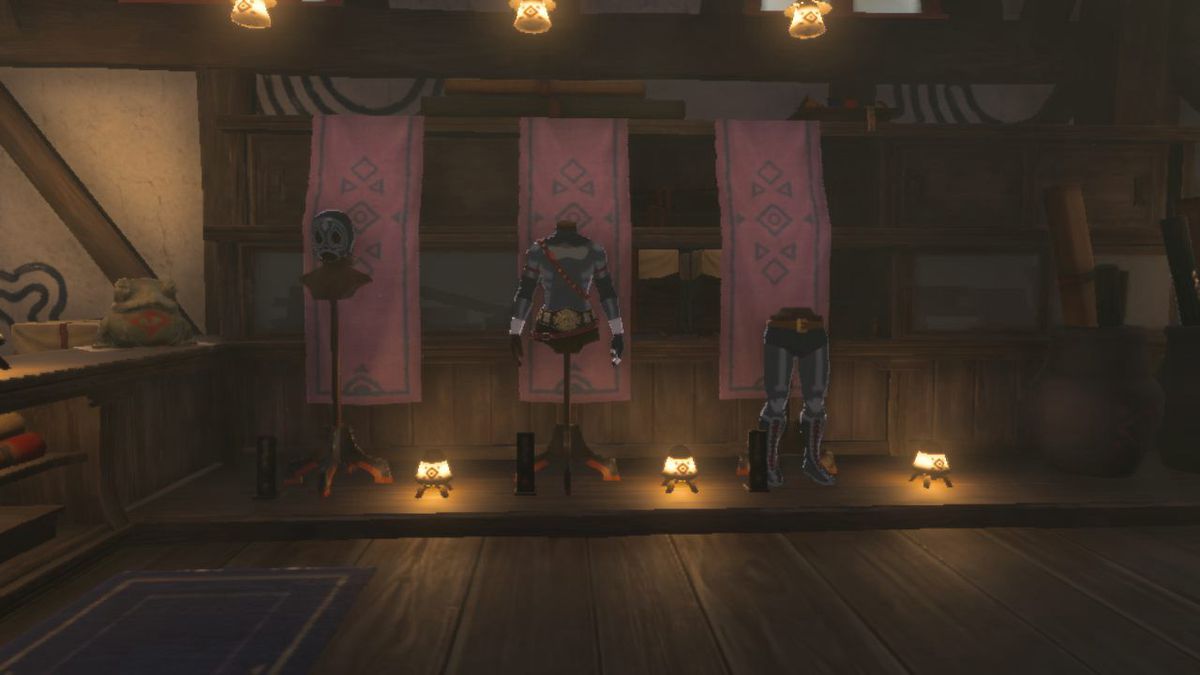 Set di armature radianti, tutti e tre i pezzi, in Zelda: Tears of the Kingdom