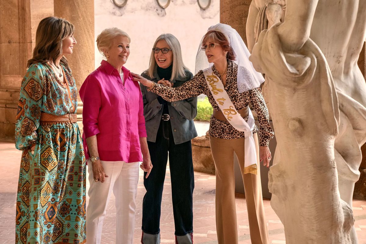 (LR) Mary Steenburgen, Candice Bergen, Diane Keaton e Jane Fonda in Book Club: The Next Chapter.