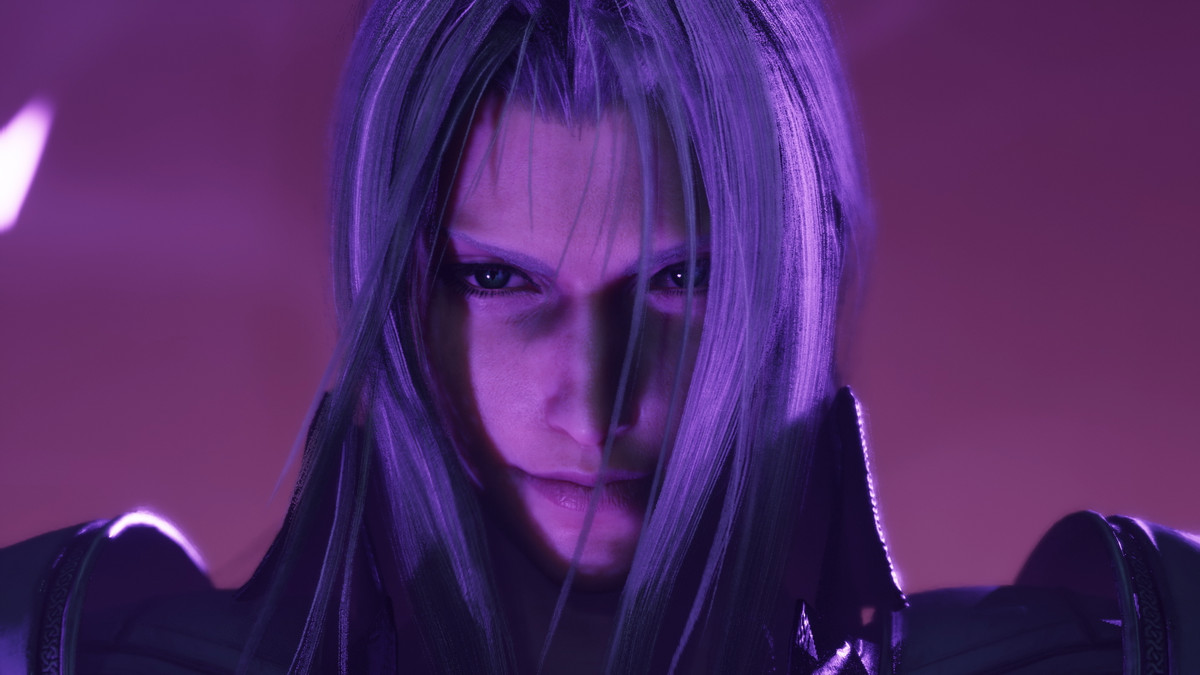 Sephiroth sorride malvagiamente in un'immagine promozionale per Final Fantasy 7 Rebirth