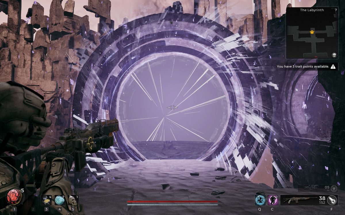 Un eroe di Remnant 2 fissa un portale mentre cerca l'archetipo dell'Arconte.