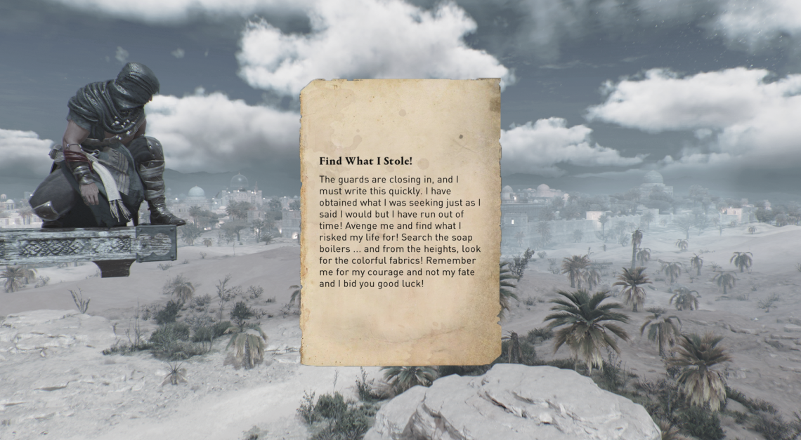 "Trova ciò che ho rubato!" soluzione e posizione del tesoro in Assassin's Creed Mirage