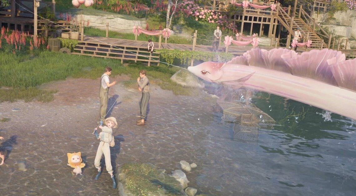 Come ottenere le anguille del nastro rosa in Infinity Nikki