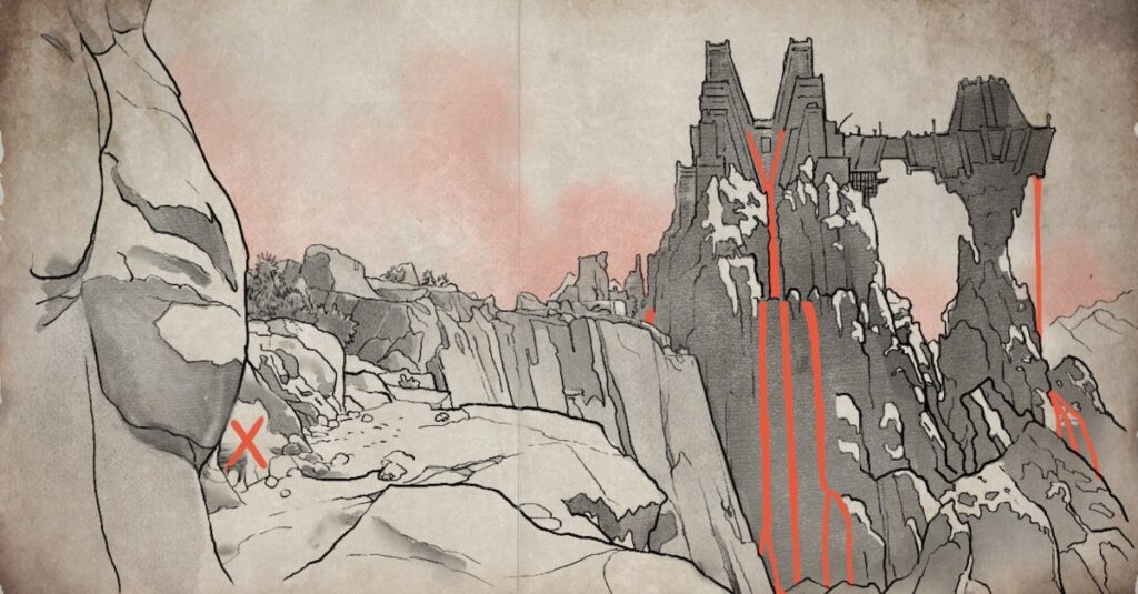 Ancient Frowhead Treasure Map Posizione e soluzione in dichiarato