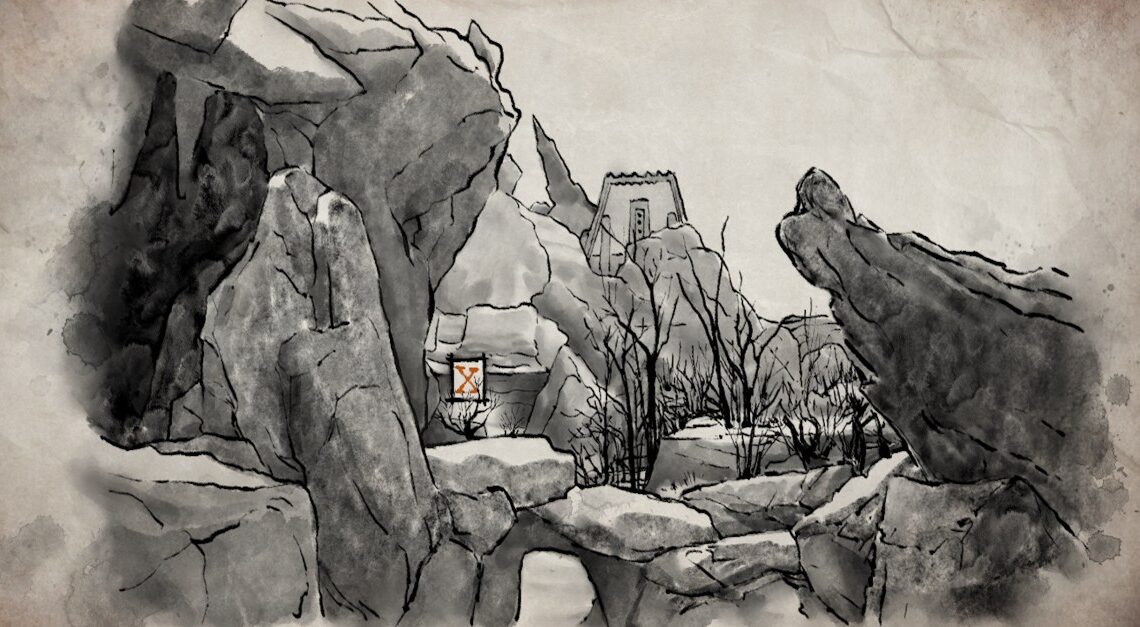 La lama che affoga la posizione della mappa del tesoro e la soluzione in dichiarazione