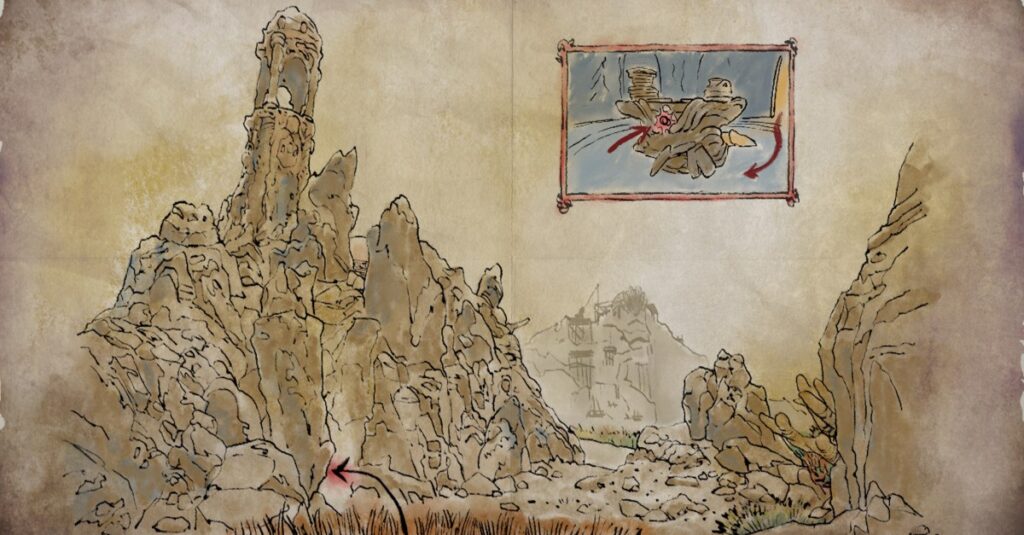 La mia fedele mappa del tesoro dello scudo e la soluzione in dichiarato