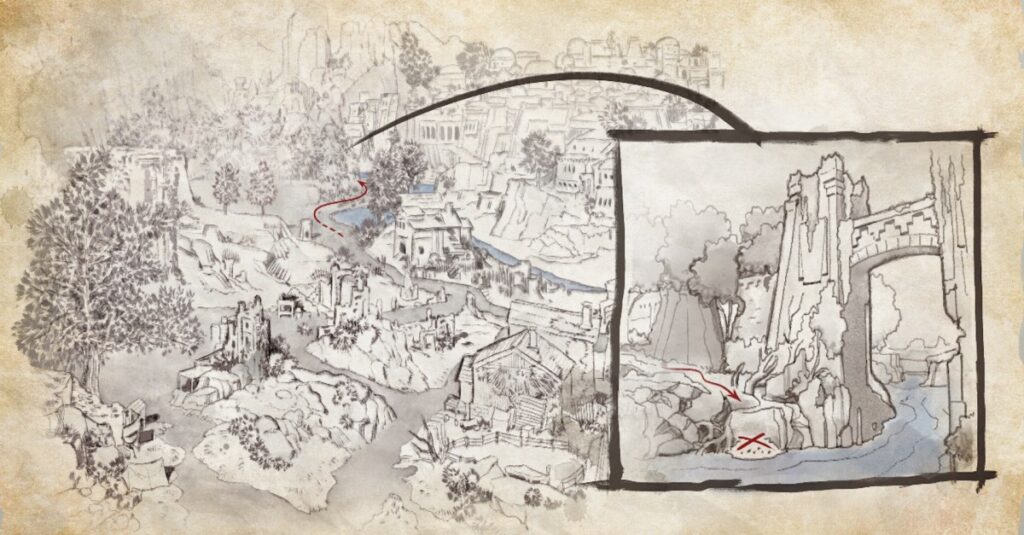 La posizione della mappa del tesoro del capitano Henqua e la soluzione