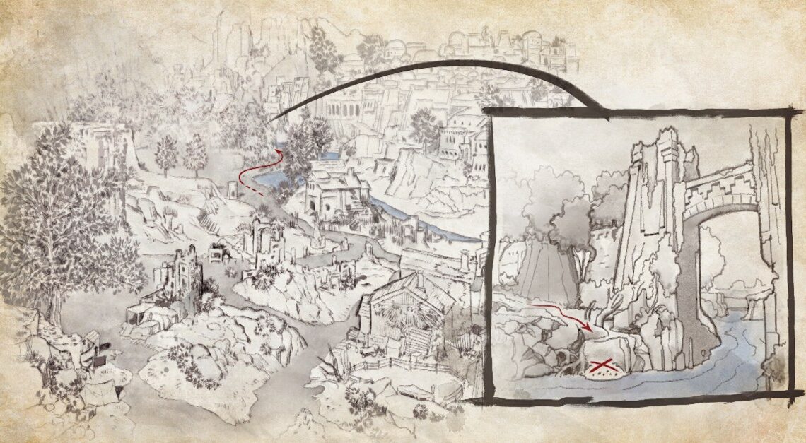 La posizione della mappa del tesoro del capitano Henqua e la soluzione