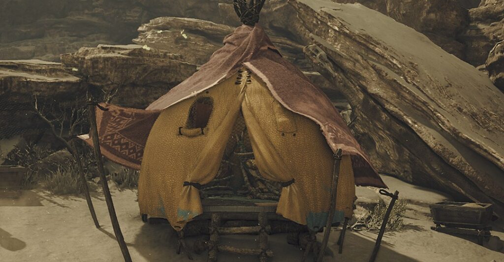 Pagi del campo pop-up in Monster Hunter Wilds