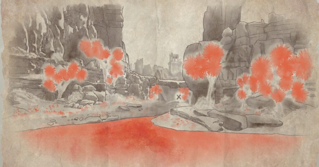 Seafarer's Boots Treasure Map Pocay and Solution in Whated