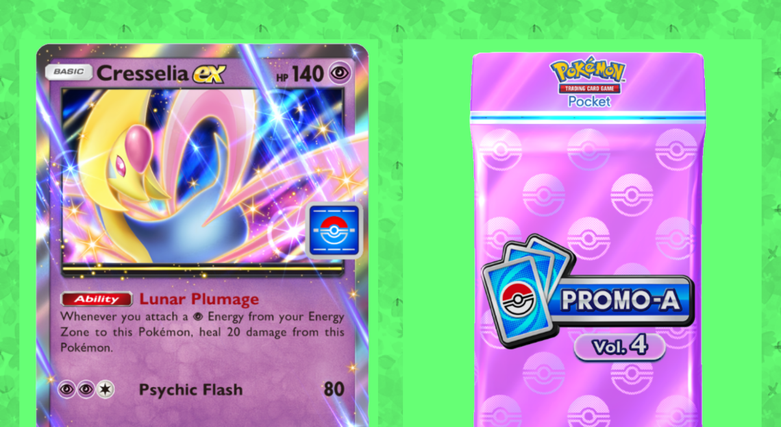Tutte le carte "Cresselia Ex Drop Event" e i migliori mazzi in Pocket Pokémon TCG