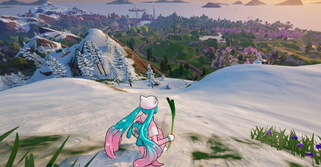 Come "percorrere 59 unità di distanza mentre scivola continuamente" a Fortnite