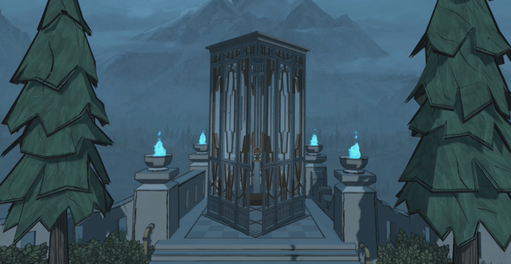 Come illuminare tutti e quattro i bracieri blu in Blue Prince