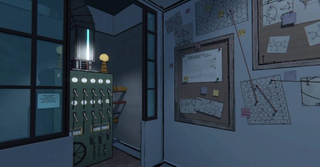 Come risolvere il puzzle del tavolo periodico di laboratorio in Blue Prince