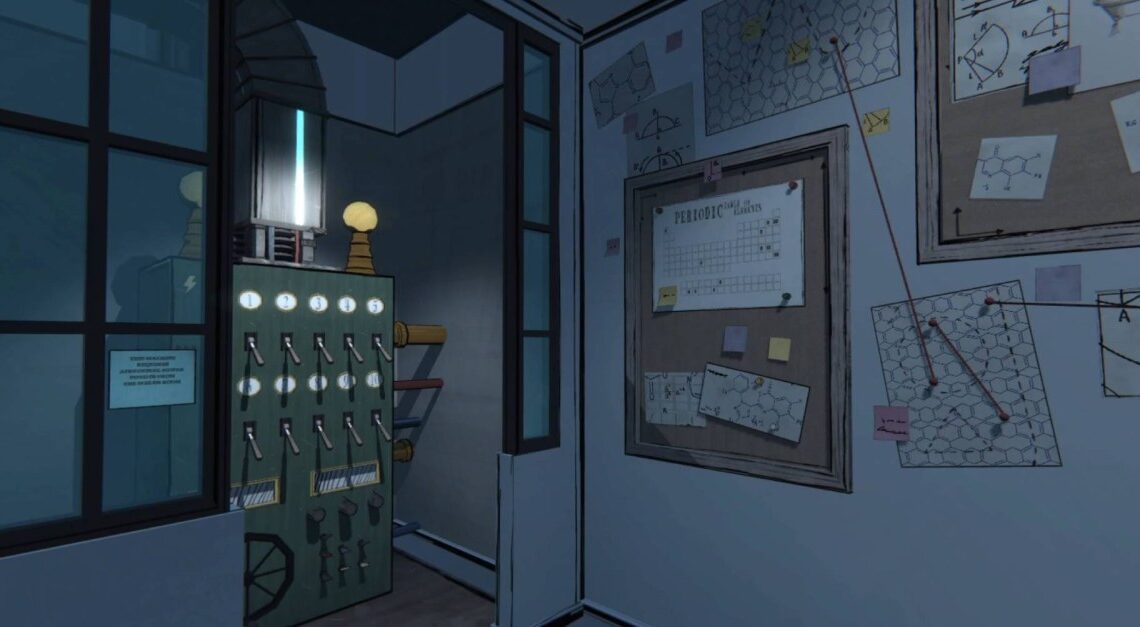 Come risolvere il puzzle del tavolo periodico di laboratorio in Blue Prince