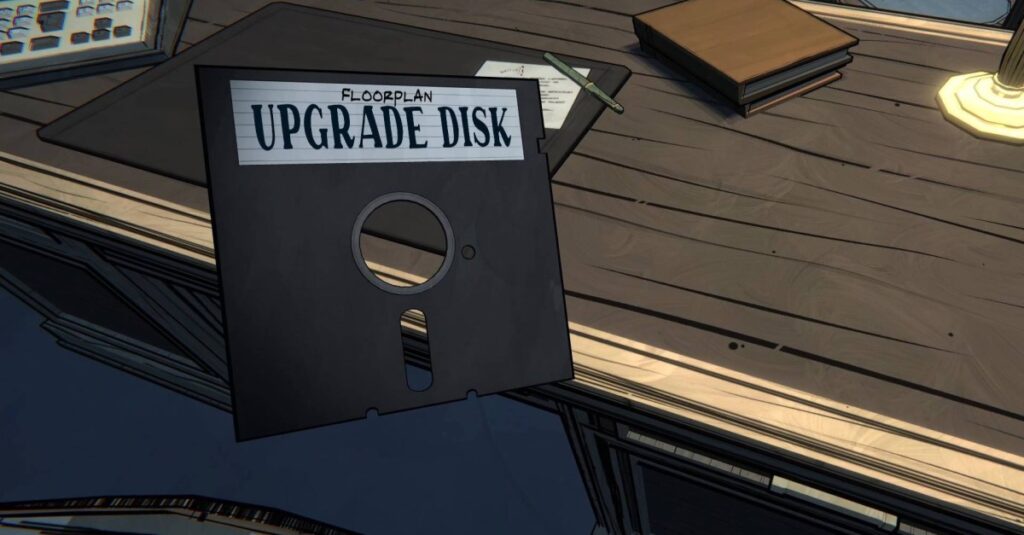 Tutte le posizioni del disco di aggiornamento in Blue Prince