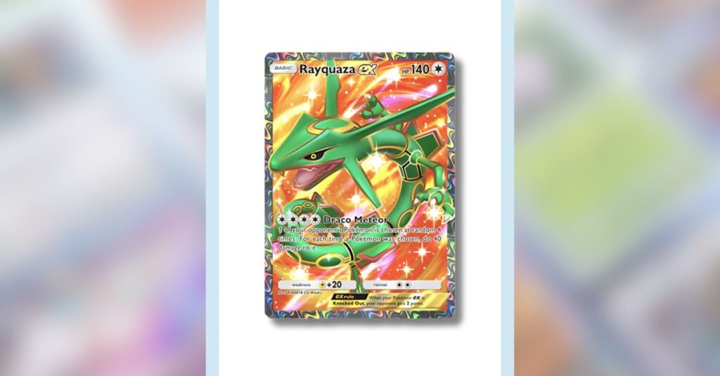 Come ottenere un ex Rayquaza a pieno art in Pocket Pokémon TCG