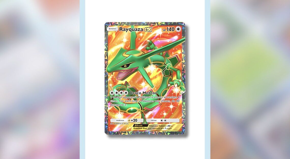 Come ottenere un ex Rayquaza a pieno art in Pocket Pokémon TCG