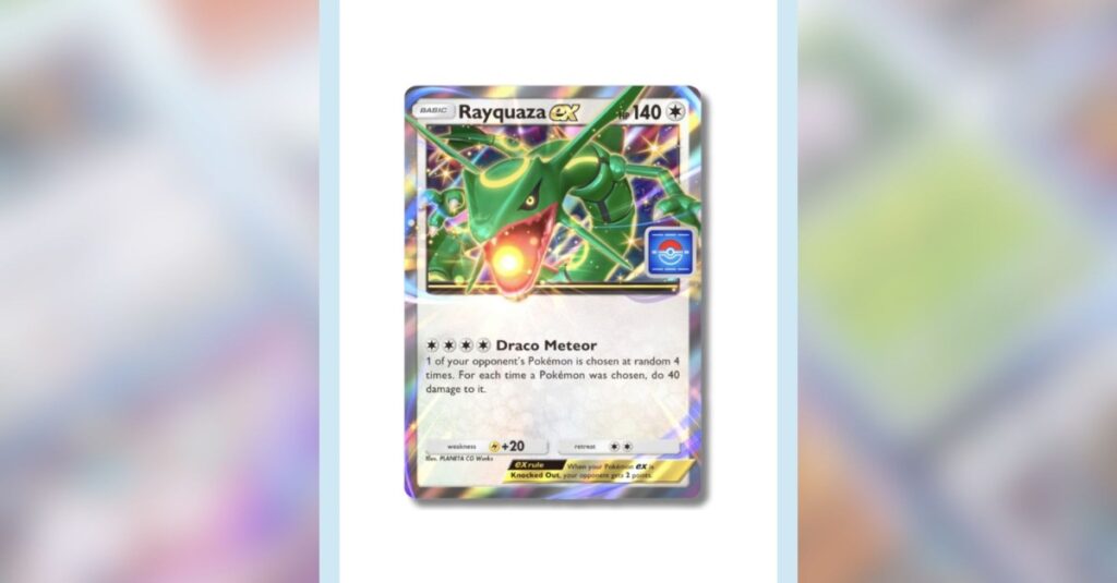 Tutte le carte "Rayquaza ex drop event" e i migliori mazzi in Pocket Pokémon TCG