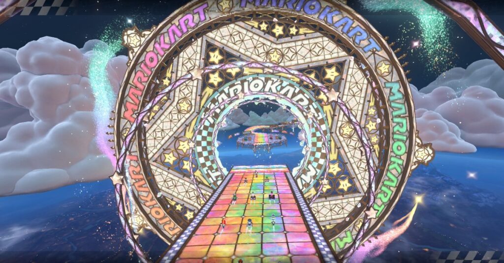 Come sbloccare Rainbow Road a Mario Kart World