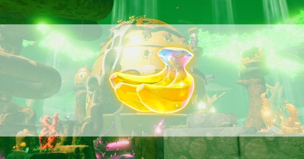 Luoghi di gemme Banandium a strato forestale in Donkey Kong Banza